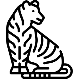 Icon: sitting tiger