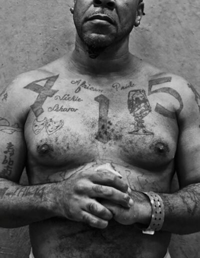 Prison tattoos, from American Prison Tattoos by Robert Gumpert (robertgumpert.com)