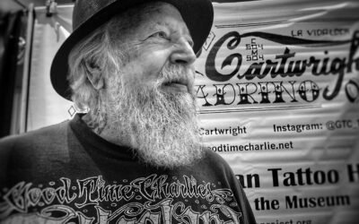 Charlie Cartwright at the Santa Rosa Tattoo Expo, 2022