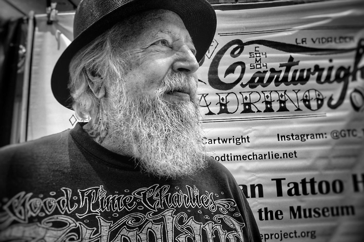 Charlie Cartwright at the Santa Rosa Tattoo Expo, 2022