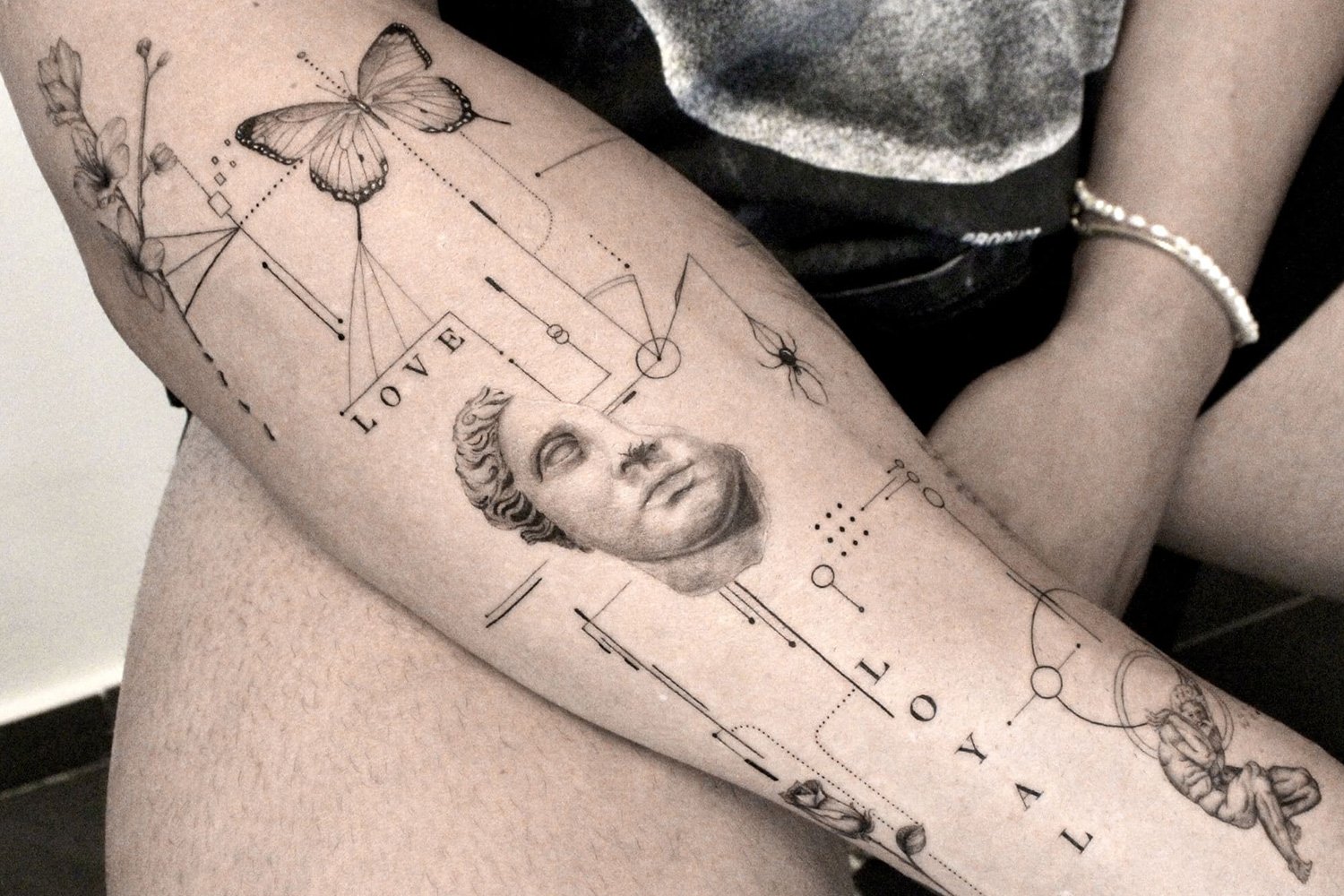 Fine line tattoo by Mr J, Jorge Segovia @mr.j.fineline