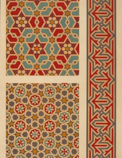 A massive full back tattoo visualization displaying an intricate eight-pointed geometric star. The precise black linework design incorporates interwoven arabesque knots and symmetrical floral motifs inspired by traditional Islamic architectural art. ToDoTattoo