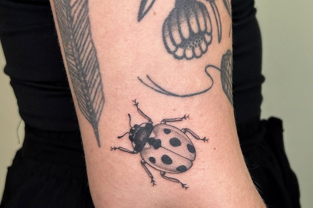 Ladybug tattoo by Tina Nathalie Tilburg, NL