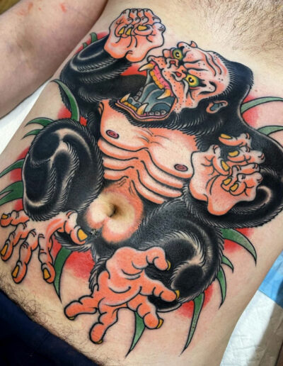 New school tattoo by Adrian Hing, @adrian_hing_tattoo