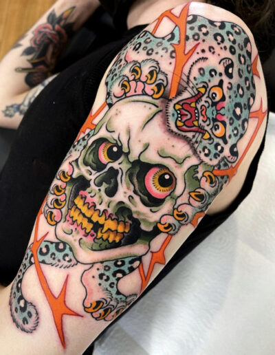 New school tattoo by Adrian Hing @adrian_hing_tattoo