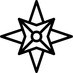 Icon: nautical star / wind rose
