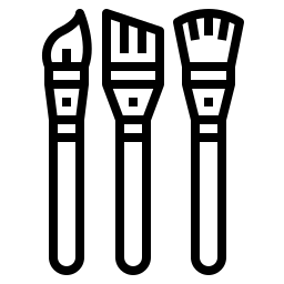 Icon: brushes