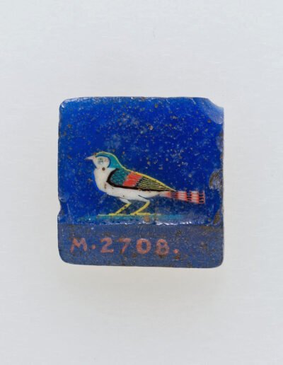A swallow, a solar symbol, in an rectangular inlay (ca. 100 B.C. – A.D. 100) Egypt. The Met Collection