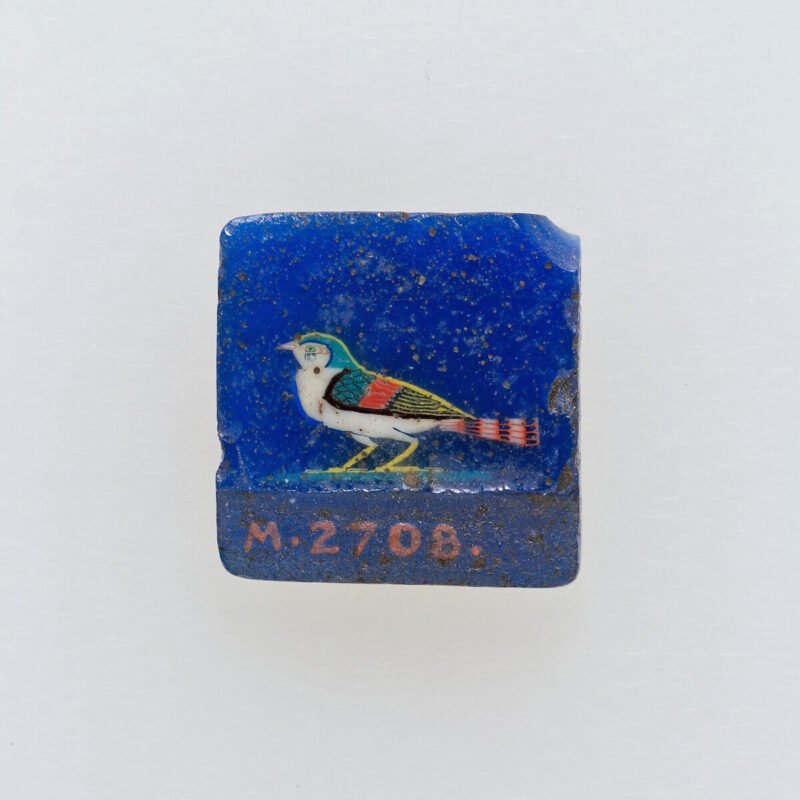 A swallow, a solar symbol, in an rectangular inlay (ca. 100 B.C. – A.D. 100) Egypt. The Met Collection