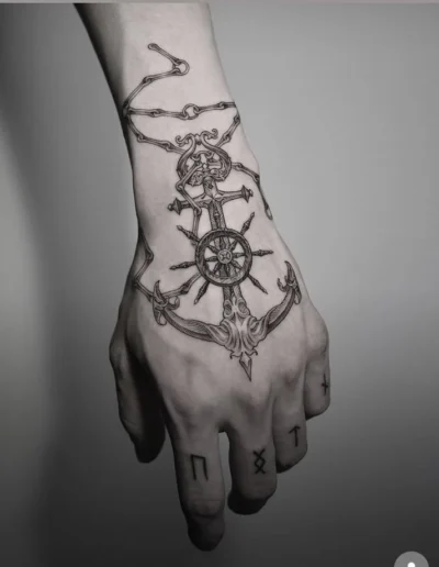 Anchor tattoo by Jam (?) via Pinterest