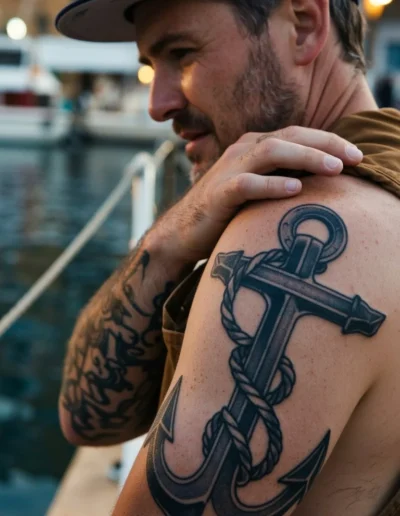 "Anchor tattoo pride" photo via Stockcake