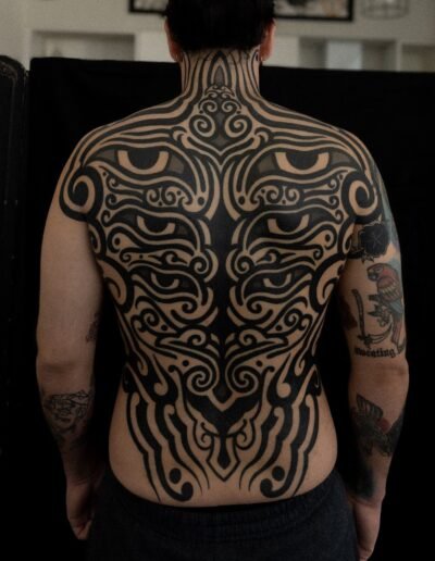 Blackwork ornamental tattoo by Heli Tattoo @heli_ttt