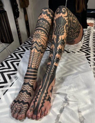 Blackwork tattoo art by © HAIvarasly