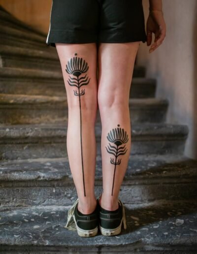 Blackwork tattoo by Blaise Bavure @blaise.bavure