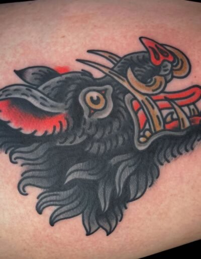 Boar tattoo by Aaron Francione @aaronfrancione