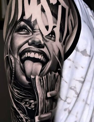 Chicano style tattoo (artist unknown)
