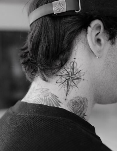 Compass tattoo by Dr. Woo @_dr_woo_