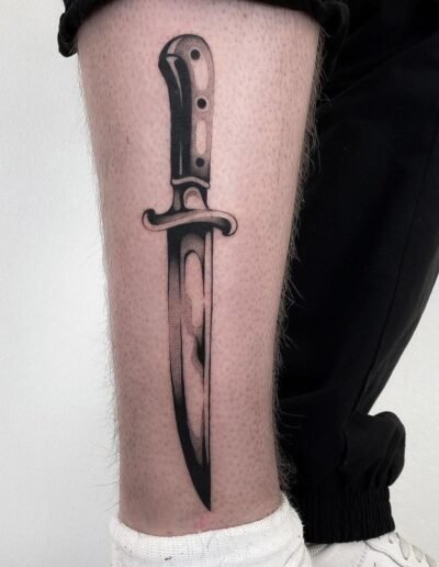 Dagger tattoo (artist unknown)