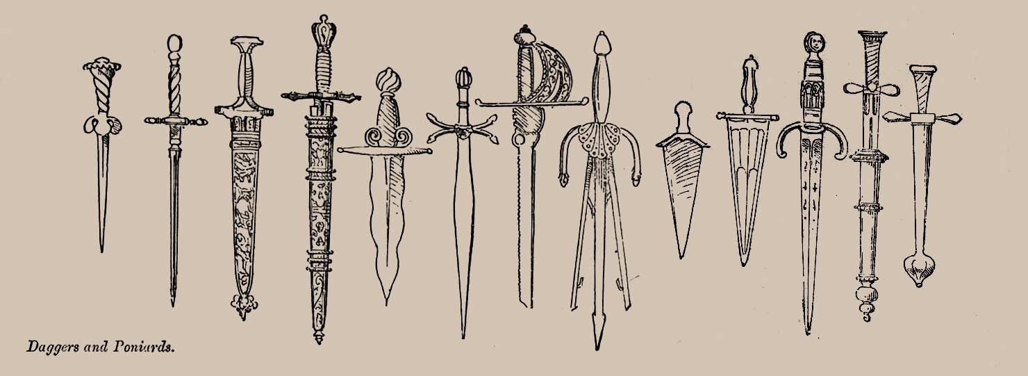 Daggers and poinards (types)