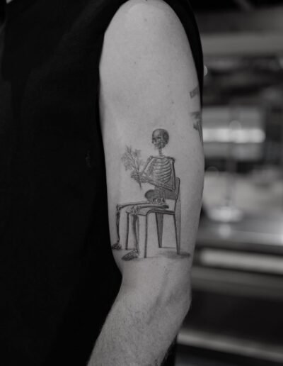 Death tattoo by Dr. Woo @_dr_woo_