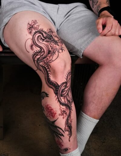 Dragon tattoo by INTAT @tattooer_intat