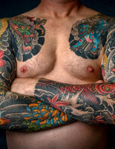 Dragon tattoo (artist unknown) photo by Bret Sayles