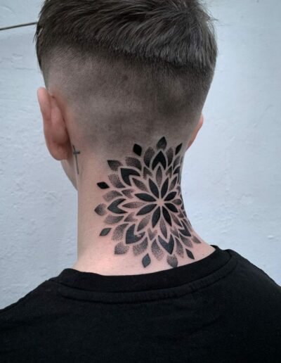 Geometric tattoo by Tyler Hill @tylerhilltattoo