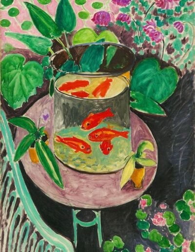 Goldfish, painted by Henri Matisse in Issy. Oil on canvas. 140cmx98cm. Pushkin Museum. Moscow, Russia.