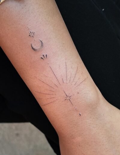 Hairline tattoo by @narot_6.49oz