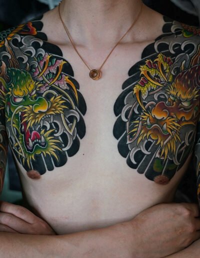 Traditional japanese tattoo by Horikaka 彫かか @horikaka
