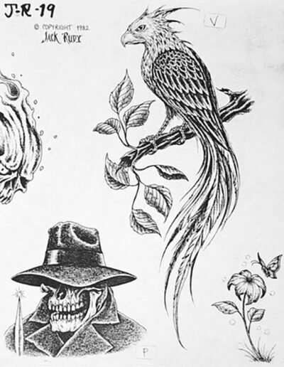 Jack Rudy's tattoo flash (1982)