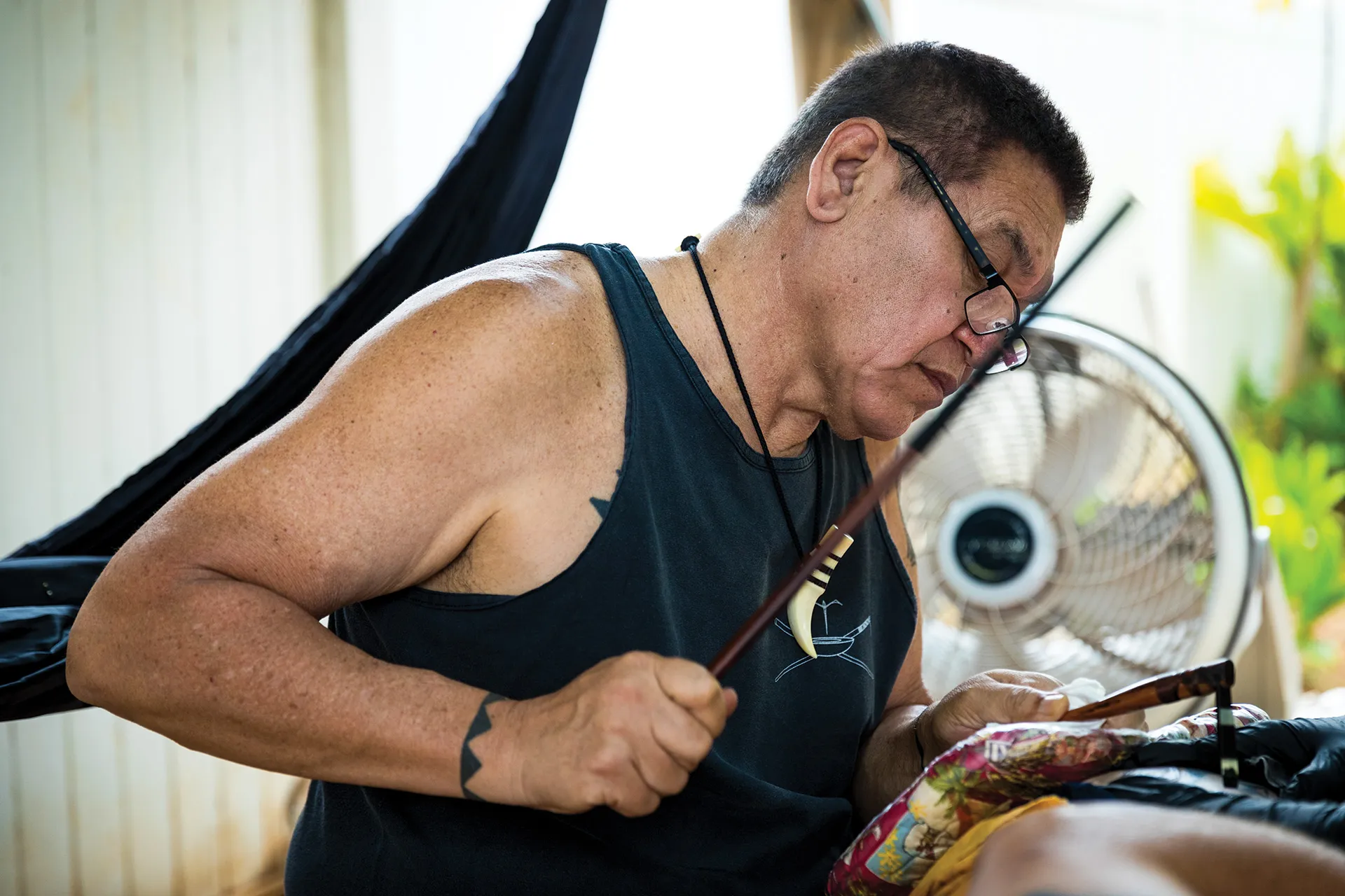 Sulu'ape Mālama o Mataitoa Keone Nunes at work @suluape_keone