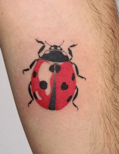 Ladybug tattoo by @sunliya.tattoo, London, GB