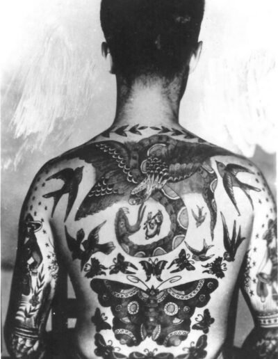 Portrait of Tom Stephen, Tattooed by Bert Grimm, c.1942