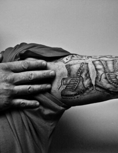 Prison tattoo (arm), from American Prison Tattoos by Robert Gumpert (robertgumpert.com)