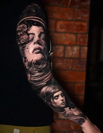 Realistic tattoo by Cristian at No Regrets Leeds