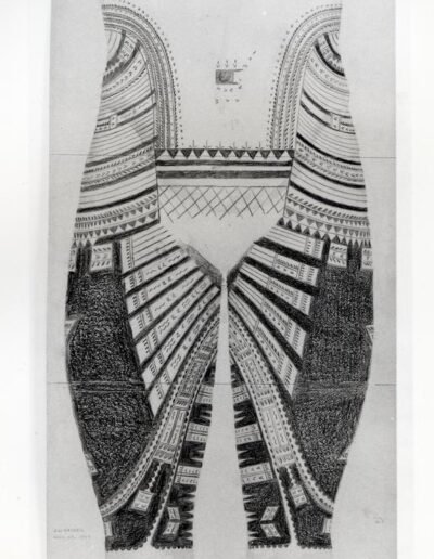 Samoan Tattoo Male (1949) drawn by Jack W Groves © The Trustees of the British Museum. Shared under a Creative Commons Attribution-NonCommercial-ShareAlike 4.0 International (CC BY-NC-SA 4.0) licence.