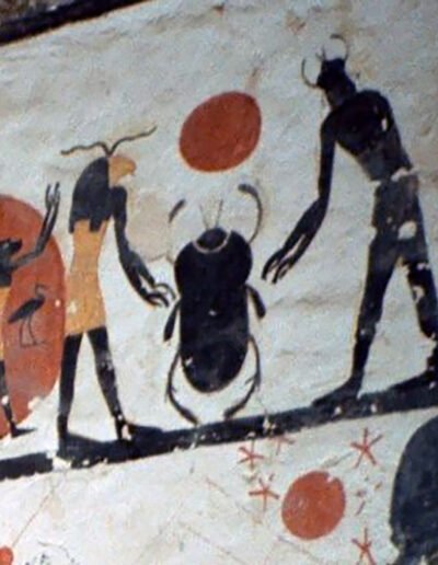Scarab beetle in Tomb KV6, Valley of the Kings, Luxor, Egypt