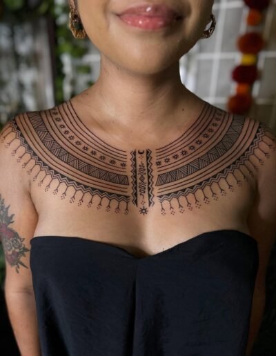 Filipino tattooing: Tatak (batok) tattoo by Ayla Roda @tatakbyayla