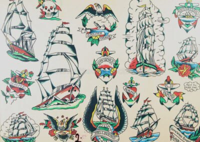 Tattoo flash by Little Dave (1976)