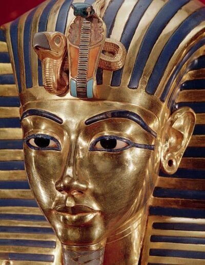 The Golden Death Mask Of Tutankhamun, Grand Egyptian Museum, Cairo.