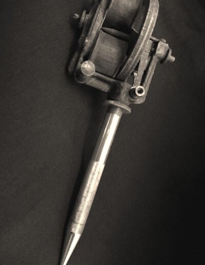 Electric pen by Thomas Edison (1876). Collection of Brad Fink, Daredevil Tattoo NYC