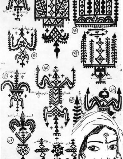 Tunisia tattooing (after J. Bouquet, 1936).