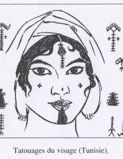 Tunisian face tattoo for fertility (after M. A. Haddadou, 2000)