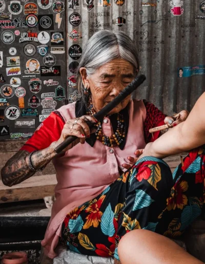 Filipino tattooing: Whang-Od by Eli Solidum @thepartyingtraveler