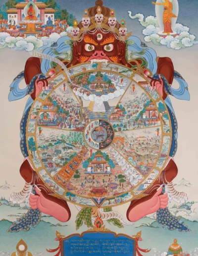 Wheel of Life - Traditional Tibetan Buddhist Bhavachakra