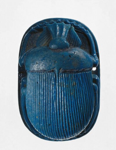 Winged Scarab (wings separately), ca. 712–342 B.C.E.. Faience, Egypt. Brooklyn Museum, Charles Edwin Wilbour Fund, 49.28a-c.
