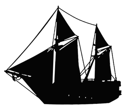 Icon: tall ship fully rigged